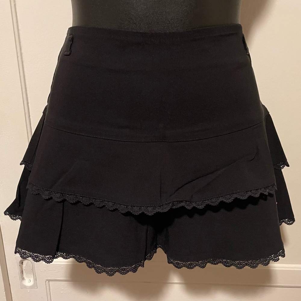 ZARA TRF Layered Lace Mini Skirt! 🖤